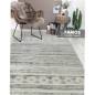 Preview: Rattansessel mit Beistelltisch auf Vintage Teppich in beige und grau von heineking24